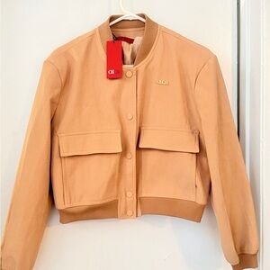 NWT Camel Bomber Jacket